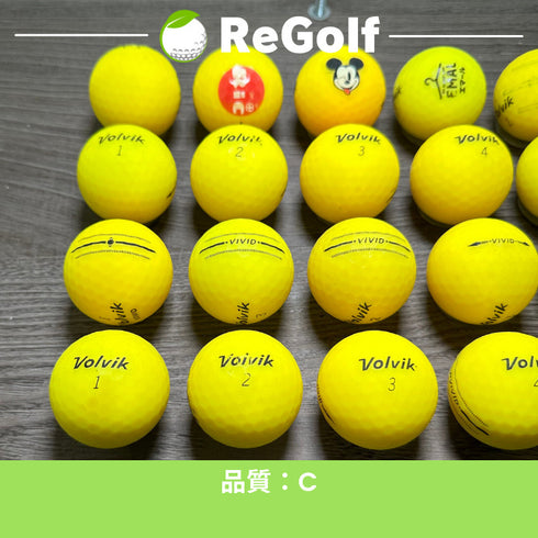 【中古】 【送料無料】 ロストボール ボルビック ヴォルビック ビビッド マット イエロー 年式混合 20球 ACランク リゴルフ